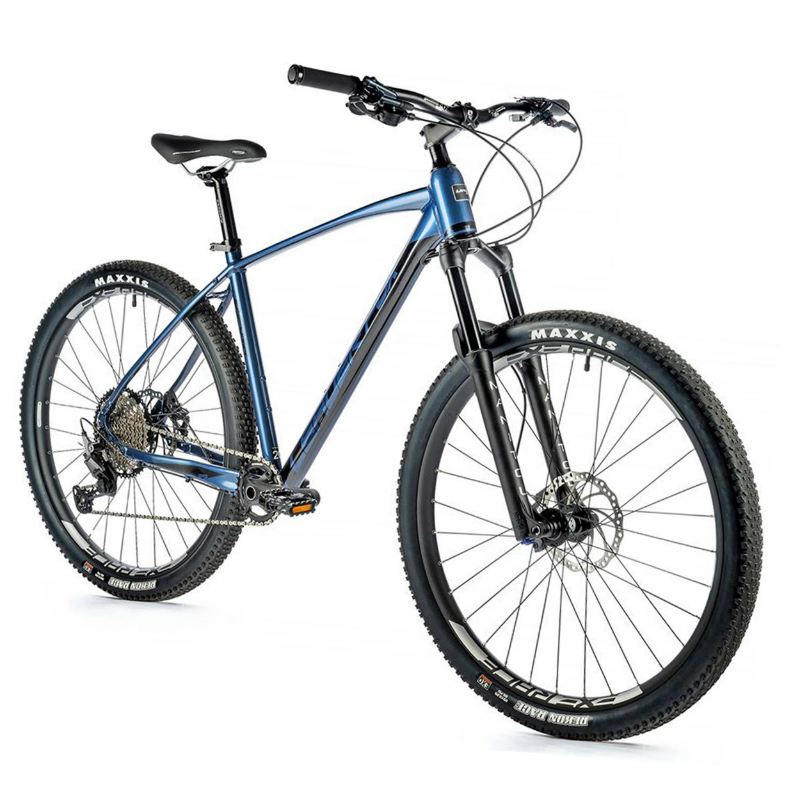 VELO MUSCULAIRE VTT 29 LEADER FOX EMPORIA BLEU TIGRE 11V CADRE 18 POUCES (TAILLE ADULTE 170 à 178 CM)