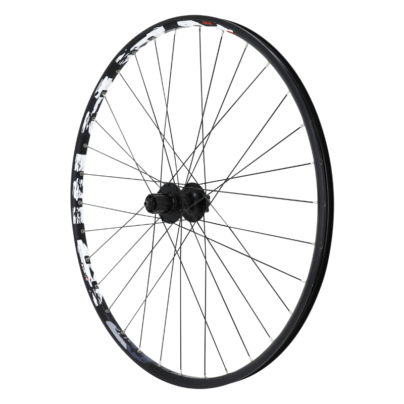 ROUE VTT DISQUE BLOCAGE 29" KARMA ARRIERE NOIR MOYEU SHIMANO M475 DISQUE 6 TROUS CASSETTE TYPE SHIMANO 11-10-9-8V 32 RAYONS JANTE 21C