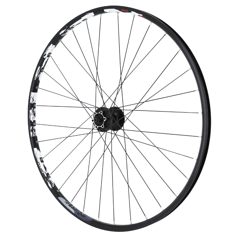 ROUE VTT DISQUE BLOCAGE 29" KARMA AVANT NOIR MOYEU SHIMANO M475 DISQUE 6 TROUS  32 RAYONS JANTE 21C