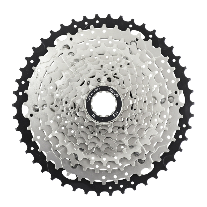 CASSETTE 11V. SRIDE M500 11-46 POUR SHIMANO-SRAM VTT ARGENT-NOIR (VENDU A L UNITE)   (11-13-15-18-21-23-26-30-34-40-46)