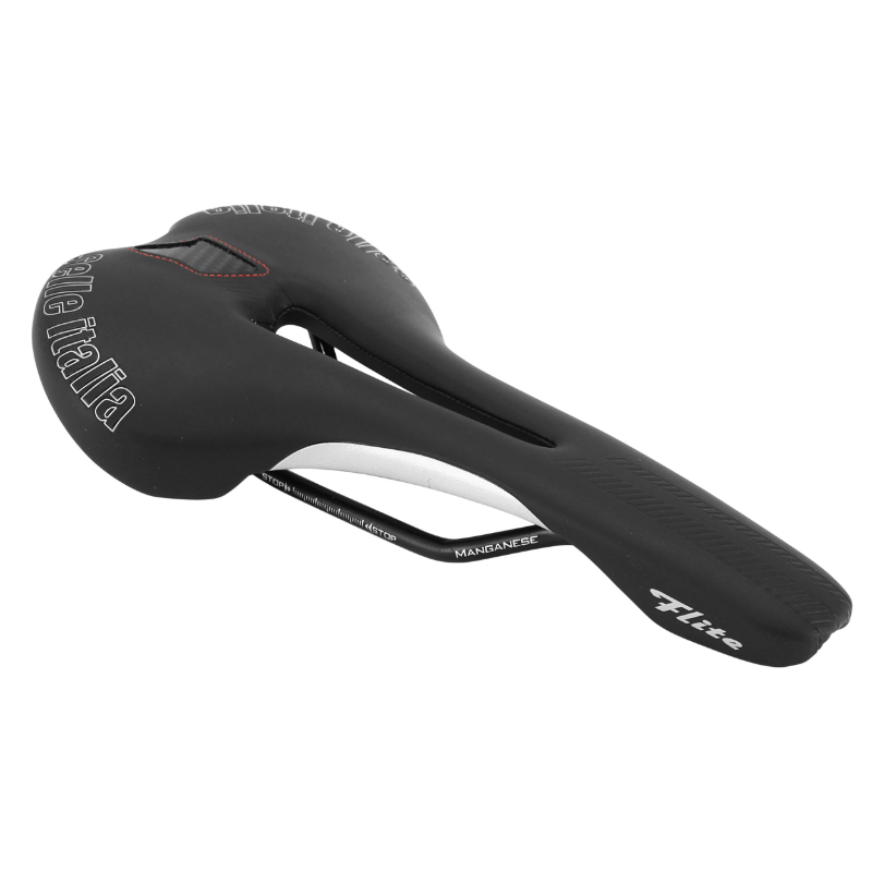 SELLE ROUTE-VTT ITALIA FLITE FLOW NOIR 275X145 RAIL MANGANESE  POIDS 235GRS (SUR CARTE)