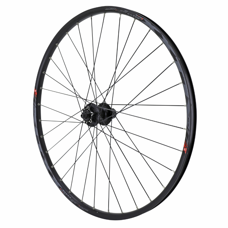 ROUE VTT DISQUE BLOCAGE 29\" KLIXX TUBELESS READY ARRIERE NOIR MOYEU SHIMANO M475 11-10-9V DISQUE 6 TROUS RAYONS RENFORCES EN 2.2MM POUR VAE - JANTE 23C 32 RAYONS  ALL MOUNTAIN