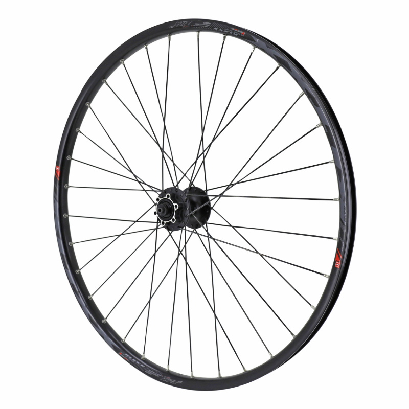 ROUE VTT DISQUE BLOCAGE 29\" KLIXX TUBELESS READY AVANT NOIR MOYEU SHIMANO M475  DISQUE 6 TROUS RAYONS RENFORCES EN 2.2MM POUR VAE - JANTE 23C 32 RAYONS  ALL MOUNTAIN