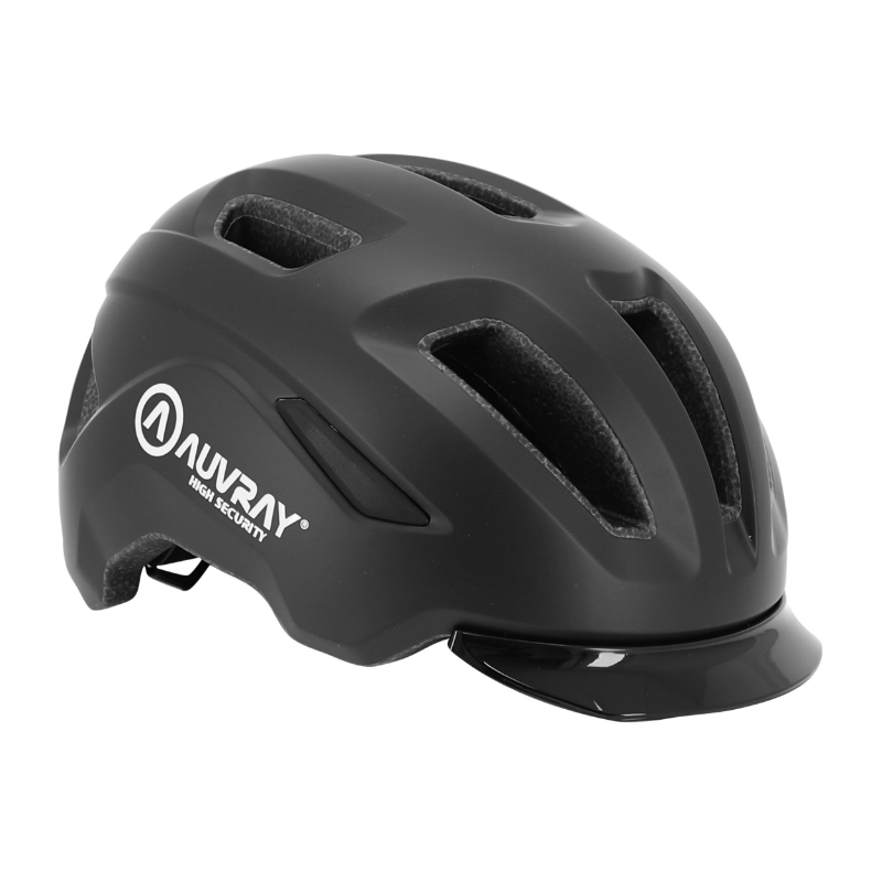 CASQUE VELO ADULTE AUVRAY URBAIN REFLEX NOIR IN-MOLD TAILLE 56-59 REGLAGE MOLETTE