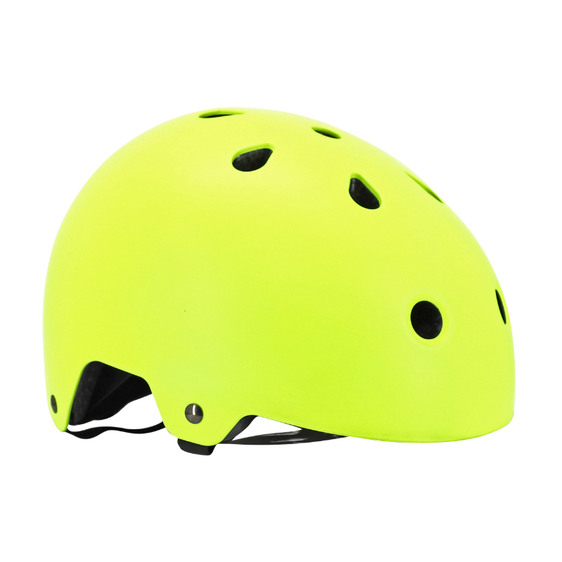 CASQUE VELO ADULTE AUVRAY URBAN JAUNE FLUO AVEC ECLAIRAGE INTEGRE SUR MOLETTE REGLABLE TAILLE 58-61