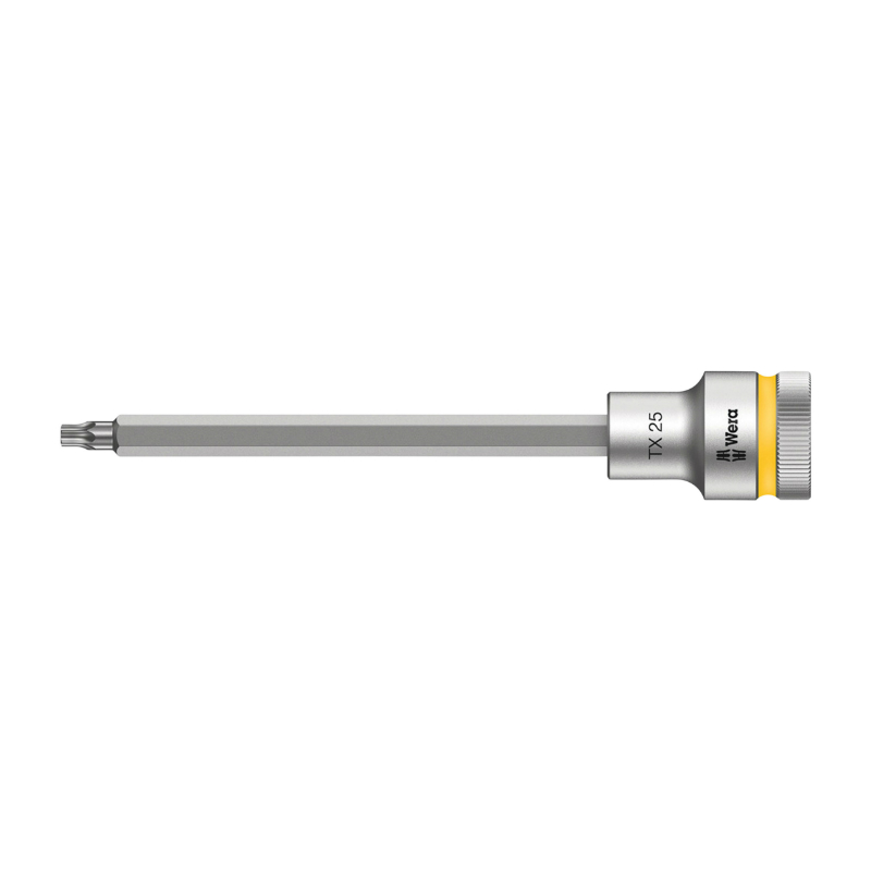 DOUILLE TORX WERA 8767 HF ZYKLOP 1-2 T25 LONGUEUR 140 MM (VENDU A L'UNITE)  -MARQUE ALLEMANDE POUR LES ATELIERS-