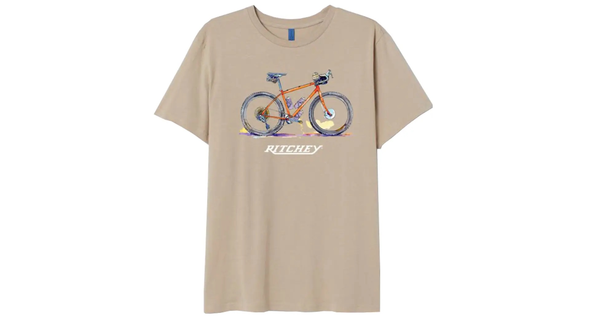RITCHEY LOGO T-SHIRT UNISEX, TAN, S, S RITCHEY LOGO T-SHIRT UNISEX, TAN, S, S