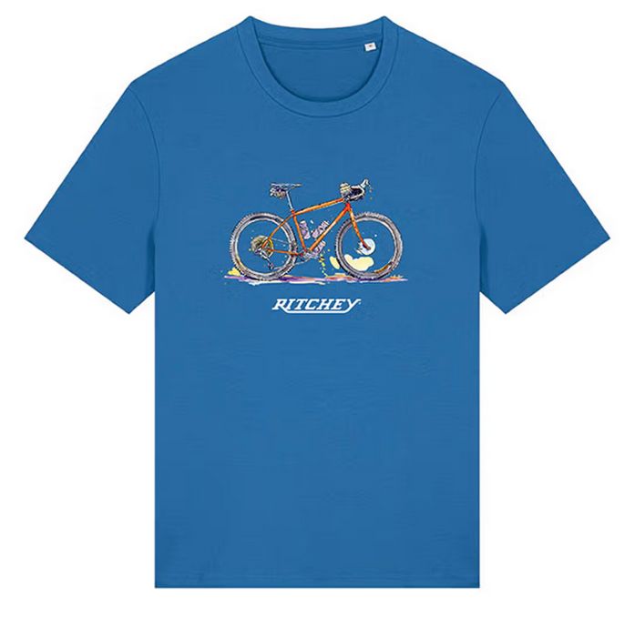 RITCHEY ASCENT EDITION T-SHIRT UNISEX, MINDFUL BLUE, M, M