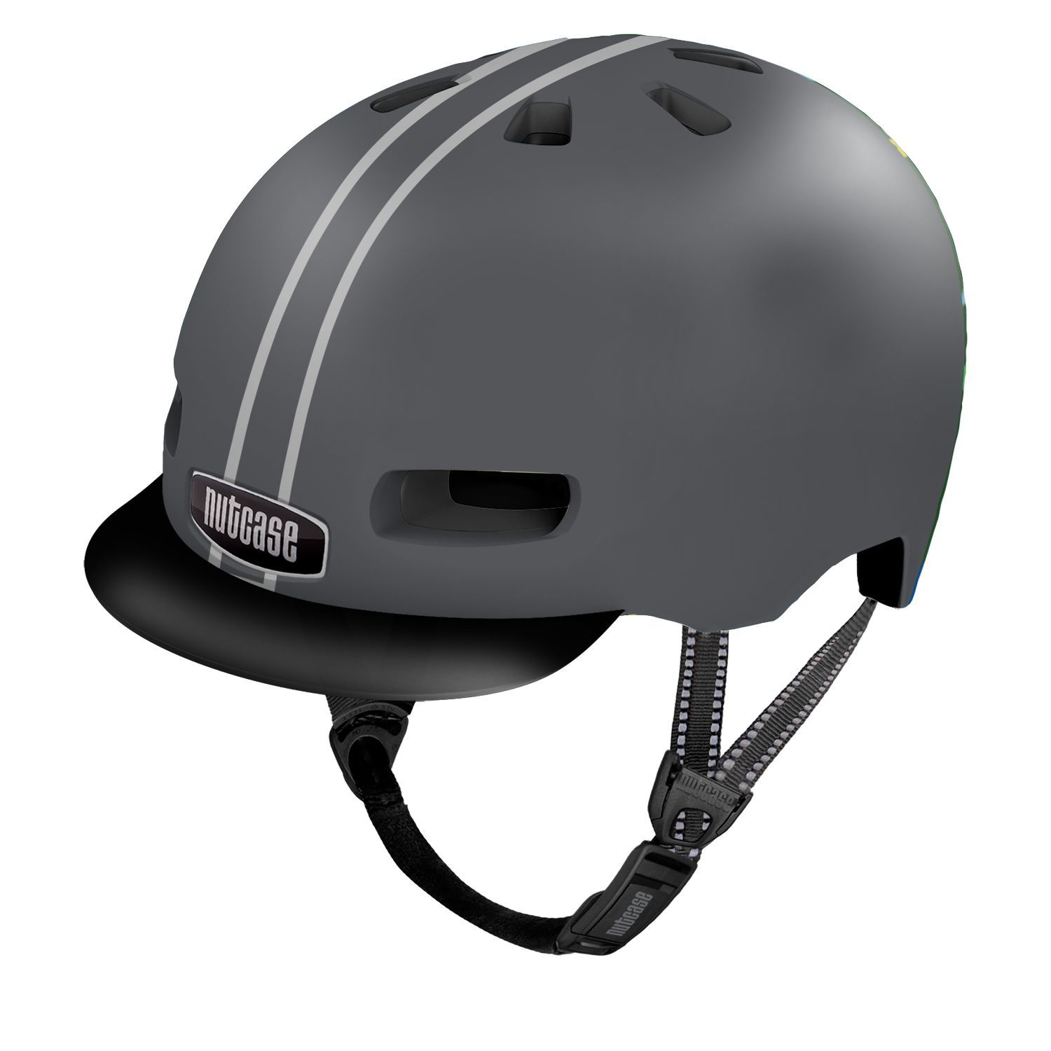 NUTCASE STREET MIPS HELMET, GLOSS REFLECTIVE, SUIT AND TIE STRIPE, M/56-60CM NUTCASE STREET MIPS HELMET, GLOSS REFLECTIVE, SUIT AND TIE STRIPE, M/56-60CM