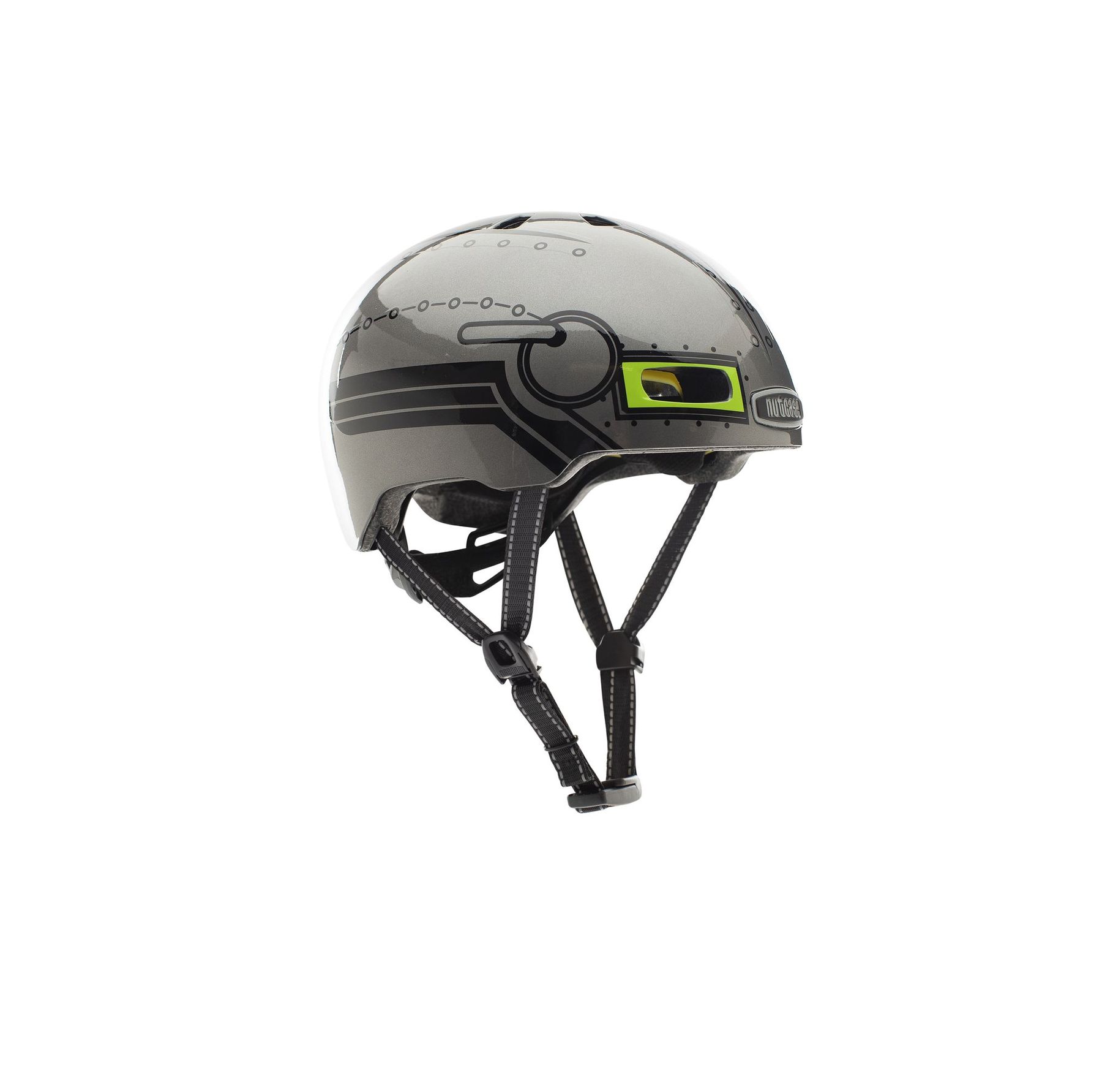 NUTCASE LITTLE NUTTY MIPS HELMET, GLOSS, ROBO BOY, T/48-52CM NUTCASE LITTLE NUTTY MIPS HELMET, GLOSS, ROBO BOY, T/48-52CM