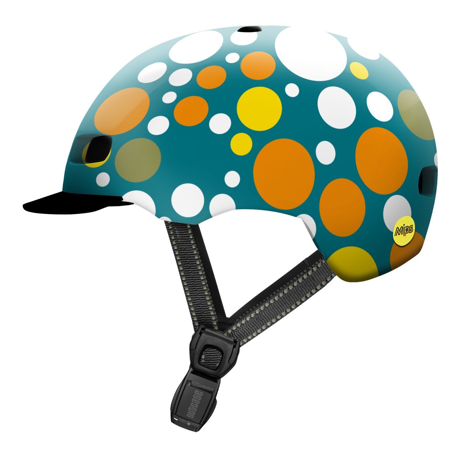 NUTCASE STREET MIPS HELMET, GLOSS, POLKA FACE, S/52-56CM NUTCASE STREET MIPS HELMET, GLOSS, POLKA FACE, S/52-56CM