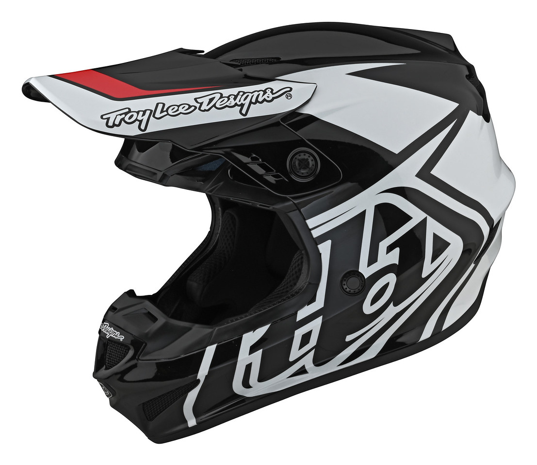 TROY LEE DESIGNS GP HELMET, OVERLOAD, BLACK/WHITE, XXL TROY LEE DESIGNS GP HELMET, OVERLOAD, BLACK/WHITE, XXL