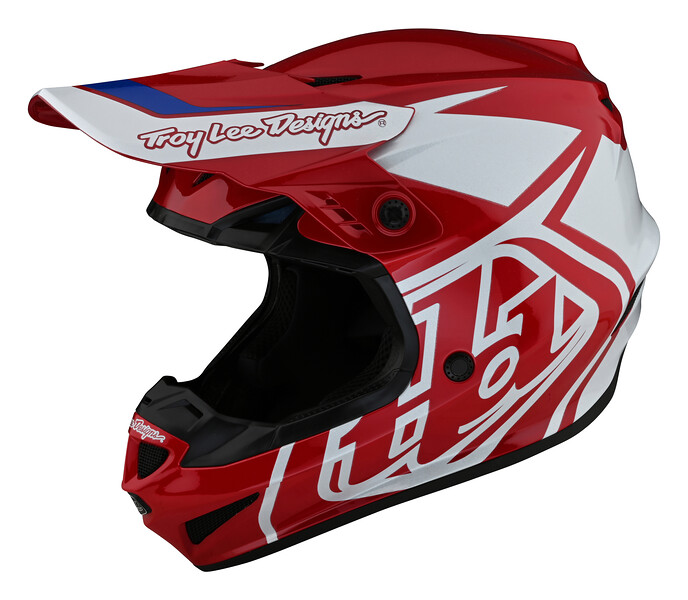 TROY LEE DESIGNS GP HELMET, OVERLOAD, RED/WHITE, XXL | 62-63CM TROY LEE DESIGNS GP HELMET, OVERLOAD, RED/WHITE, XXL | 62-63CM