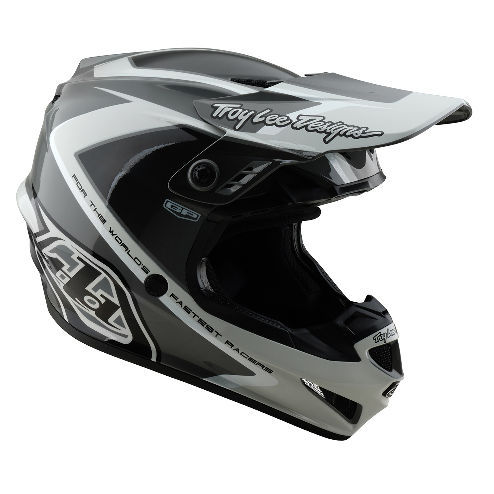 TROY LEE DESIGNS GP HELMET, SHUTTER, GRAY, S | 55-56CM, 55CM, 56CM, S