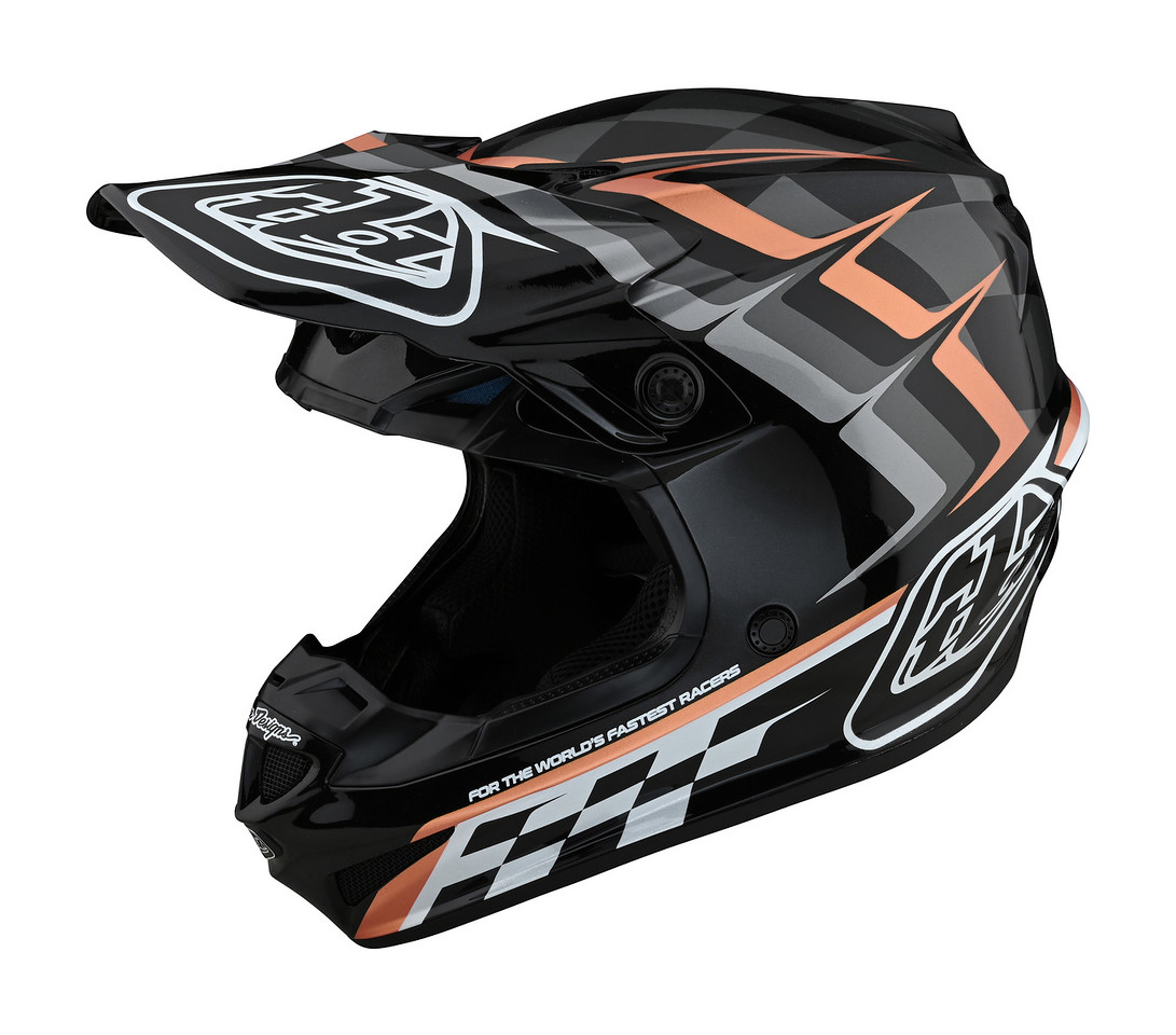 TROY LEE DESIGNS SE4 POLYACRYLITE MIPS HELMET, WARPED, BLACK/COPPER, M | 57-58CM TROY LEE DESIGNS SE4 POLYACRYLITE MIPS HELMET, WARPED, BLACK/COPPER, M | 57-58CM