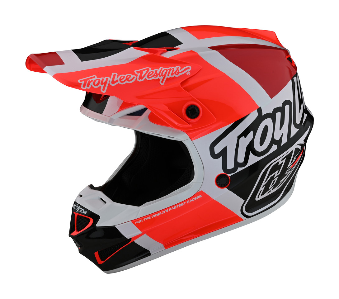 TROY LEE DESIGNS SE4 POLYACRYLITE MIPS HELMET, QUATTRO, RED/CHARCOAL, XL | 60-61CM TROY LEE DESIGNS SE4 POLYACRYLITE MIPS HELMET, QUATTRO, RED/CHARCOAL, XL | 60-61CM