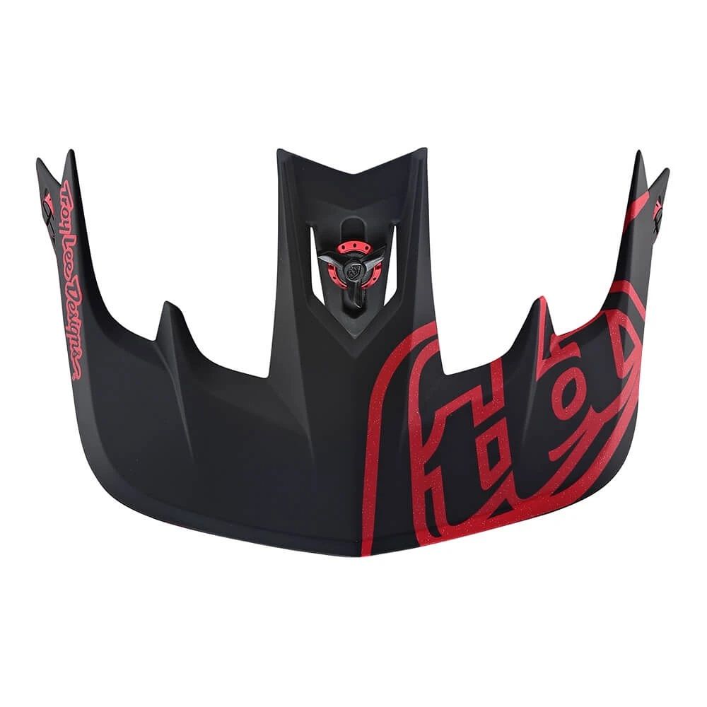 TROY LEE DESIGNS STAGE VISOR, RACE, BLACK/RED, ONE SIZE
