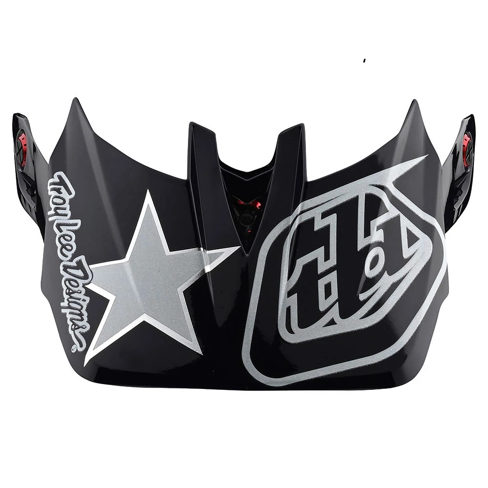 TROY LEE DESIGNS D4 (CM) VISOR, FREEDOM 2.0, RED/WHITE, ONE SIZE TROY LEE DESIGNS D4 (CM) VISOR, FREEDOM 2.0, RED/WHITE, ONE SIZE