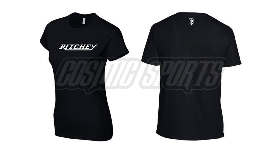 RITCHEY LOGO T-SHIRT WOMEN, BLACK/WHITE, L RITCHEY LOGO T-SHIRT WOMEN, BLACK/WHITE, L
