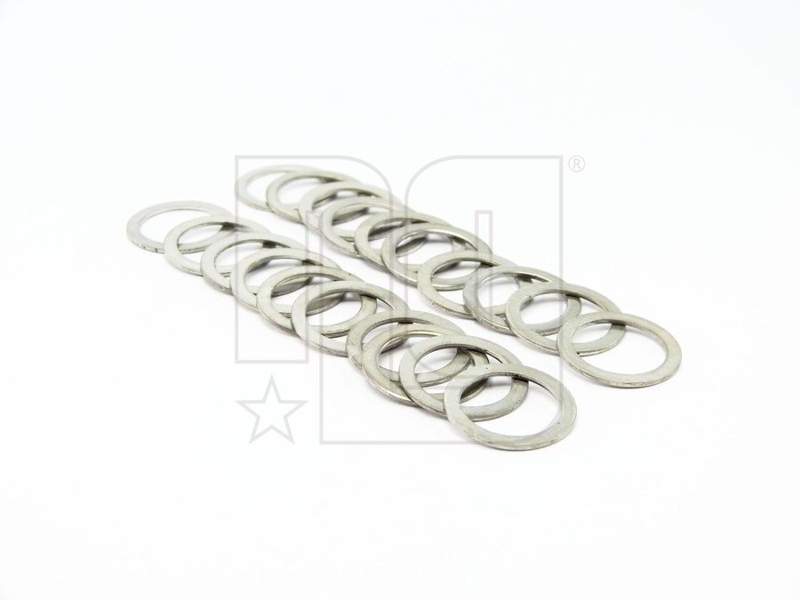 NG SPORTS PEDAL SPACER WORKSHOP PACKAGING, OEM, PU/20, SILVER, ONE SIZE