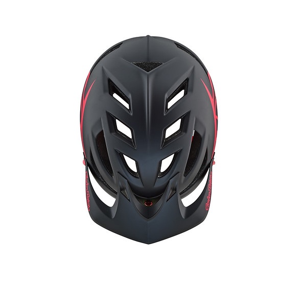 TROY LEE DESIGNS A1 VISOR, DRONE, BLACK/RED, ONE SIZE TROY LEE DESIGNS A1 VISOR, DRONE, BLACK/RED, ONE SIZE
