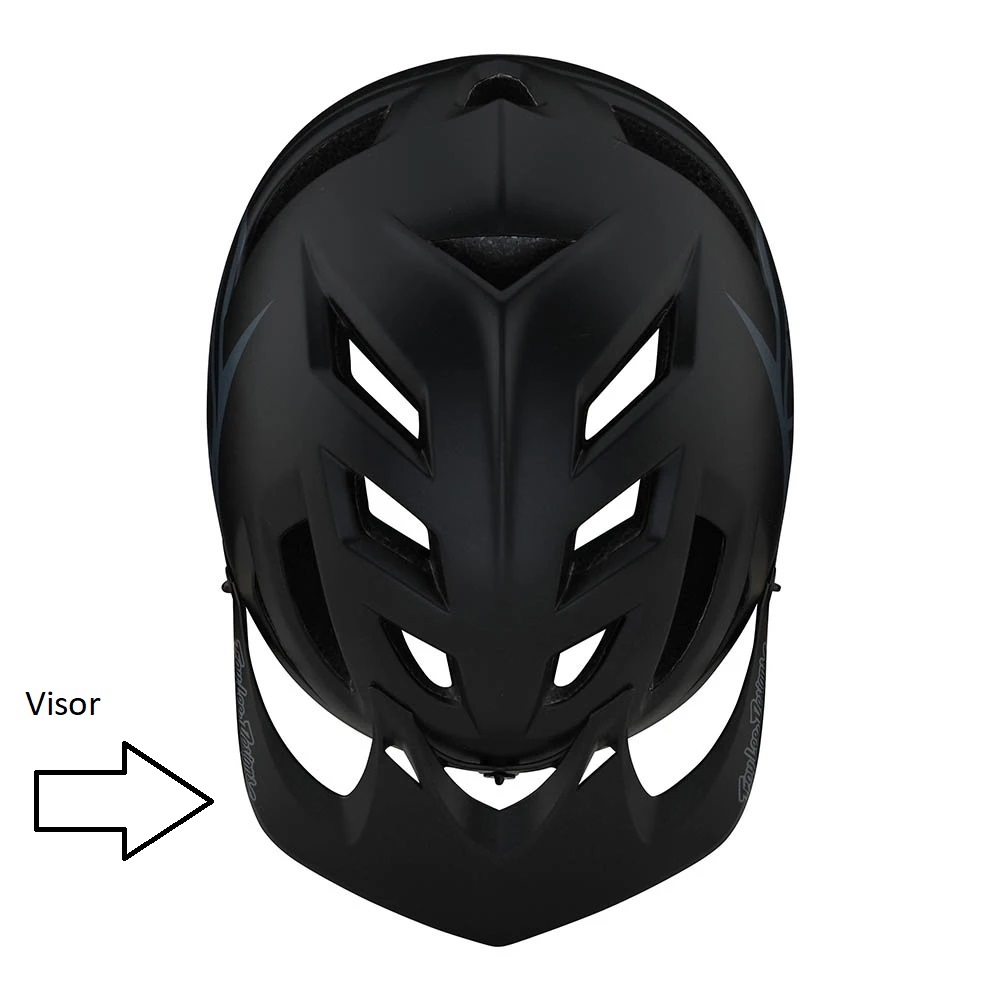 TROY LEE DESIGNS A1 VISOR, DRONE, BLACK, ONE SIZE TROY LEE DESIGNS A1 VISOR, DRONE, BLACK, ONE SIZE