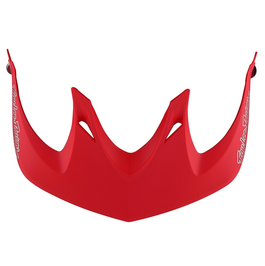 TROY LEE DESIGNS A1 VISOR, CLASSIC, RED/SILVER, ONE SIZE TROY LEE DESIGNS A1 VISOR, CLASSIC, RED/SILVER, ONE SIZE