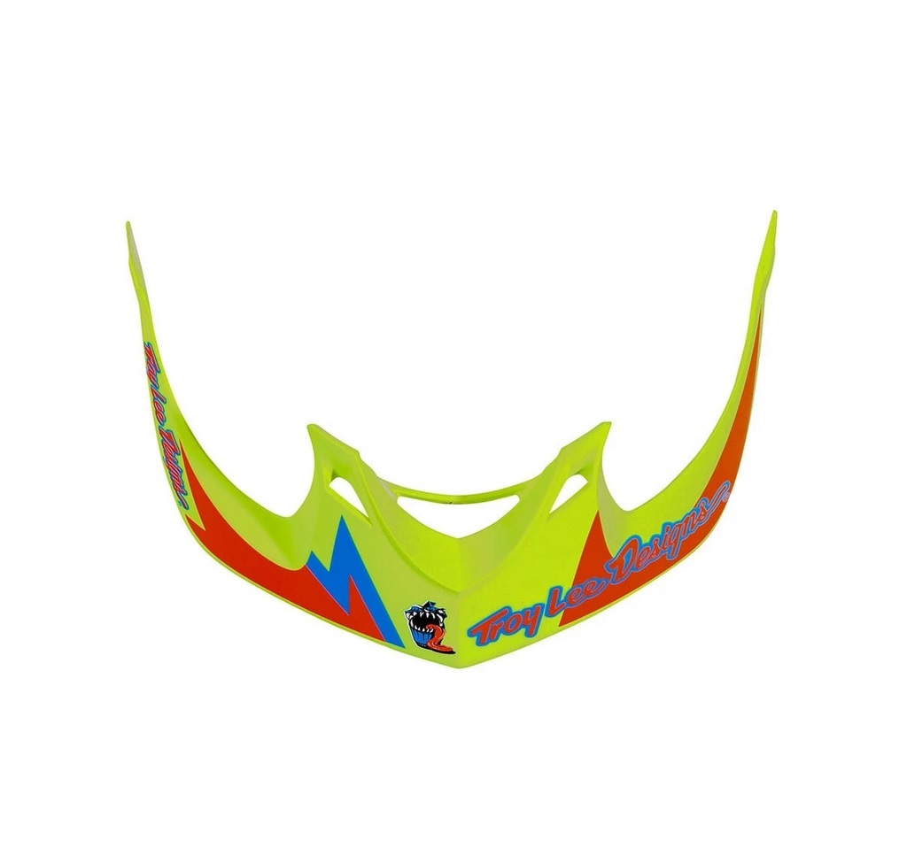 TROY LEE DESIGNS A1 VISOR, VERTIGO, FLO YELLOW, ONE SIZE