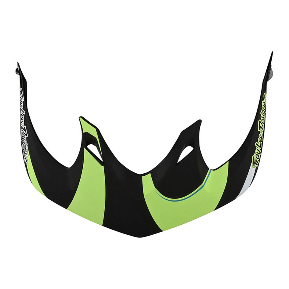 TROY LEE DESIGNS A1 HELMET VISOR, WELTER BLACK/GREEN, ONE SIZE TROY LEE DESIGNS A1 HELMET VISOR, WELTER BLACK/GREEN, ONE SIZE