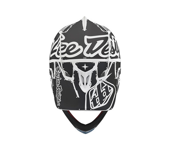TROY LEE DESIGNS D3 VISOR (FL), FACTORY, WHITE/GRAY, ONE SIZE TROY LEE DESIGNS D3 VISOR (FL), FACTORY, WHITE/GRAY, ONE SIZE