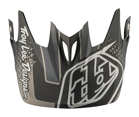 TROY LEE DESIGNS D3 VISOR (CF), STARBURST, BLACK, ONE SIZE TROY LEE DESIGNS D3 VISOR (CF), STARBURST, BLACK, ONE SIZE