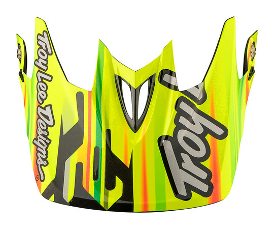 TROY LEE DESIGNS D3 VISOR (CF), CODE, YELLOW, ONE SIZE TROY LEE DESIGNS D3 VISOR (CF), CODE, YELLOW, ONE SIZE
