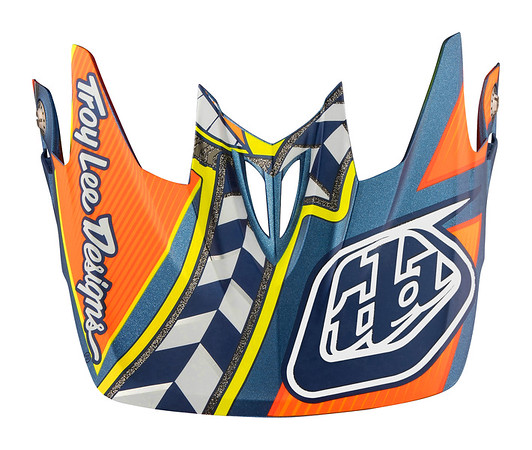 TROY LEE DESIGNS D3 VISOR (CM), LONGSHOT, ORANGE, ONE SIZE TROY LEE DESIGNS D3 VISOR (CM), LONGSHOT, ORANGE, ONE SIZE