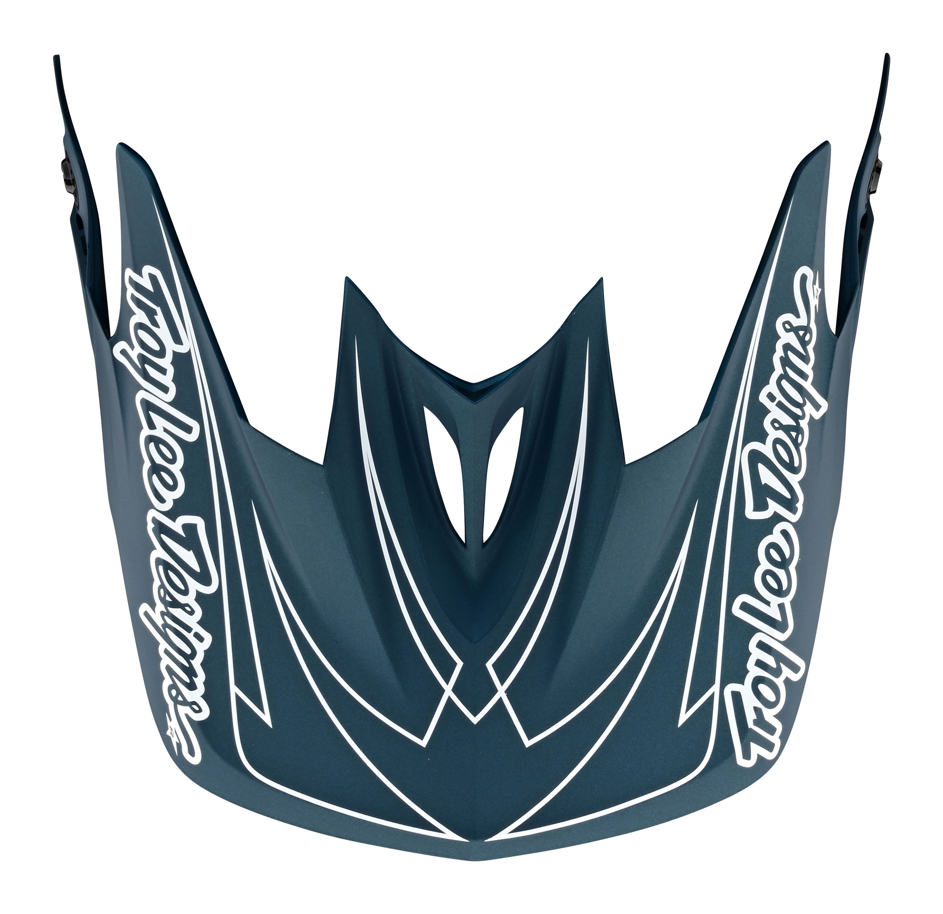 TROY LEE DESIGNS D3 HELMET VISOR, SPIDERSTRIPE, BLUE, ONE SIZE