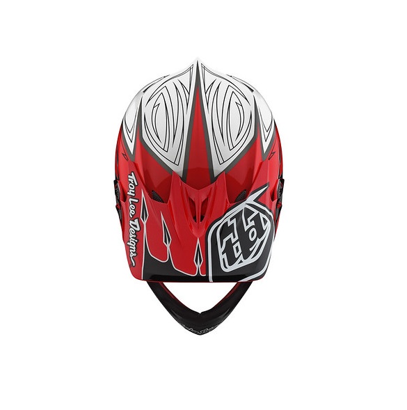 TROY LEE DESIGNS D3 VISOR (CM), CORONA, RED/WHITE, ONE SIZE