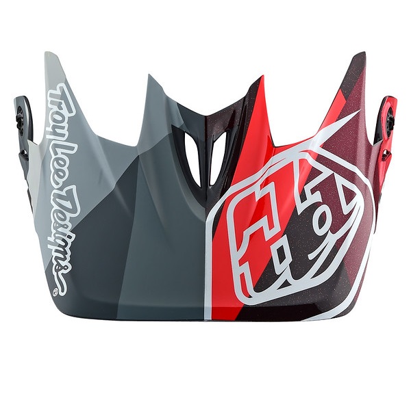 TROY LEE DESIGNS D3 VISOR (CF), JET SRAM, RED, ONE SIZE TROY LEE DESIGNS D3 VISOR (CF), JET SRAM, RED, ONE SIZE