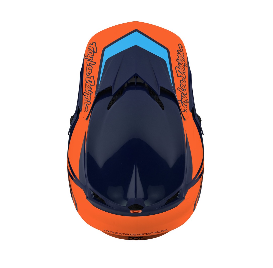 TROY LEE DESIGNS GP VISOR, OVERLOAD, NAVY/ORANGE, ONE SIZE TROY LEE DESIGNS GP VISOR, OVERLOAD, NAVY/ORANGE, ONE SIZE