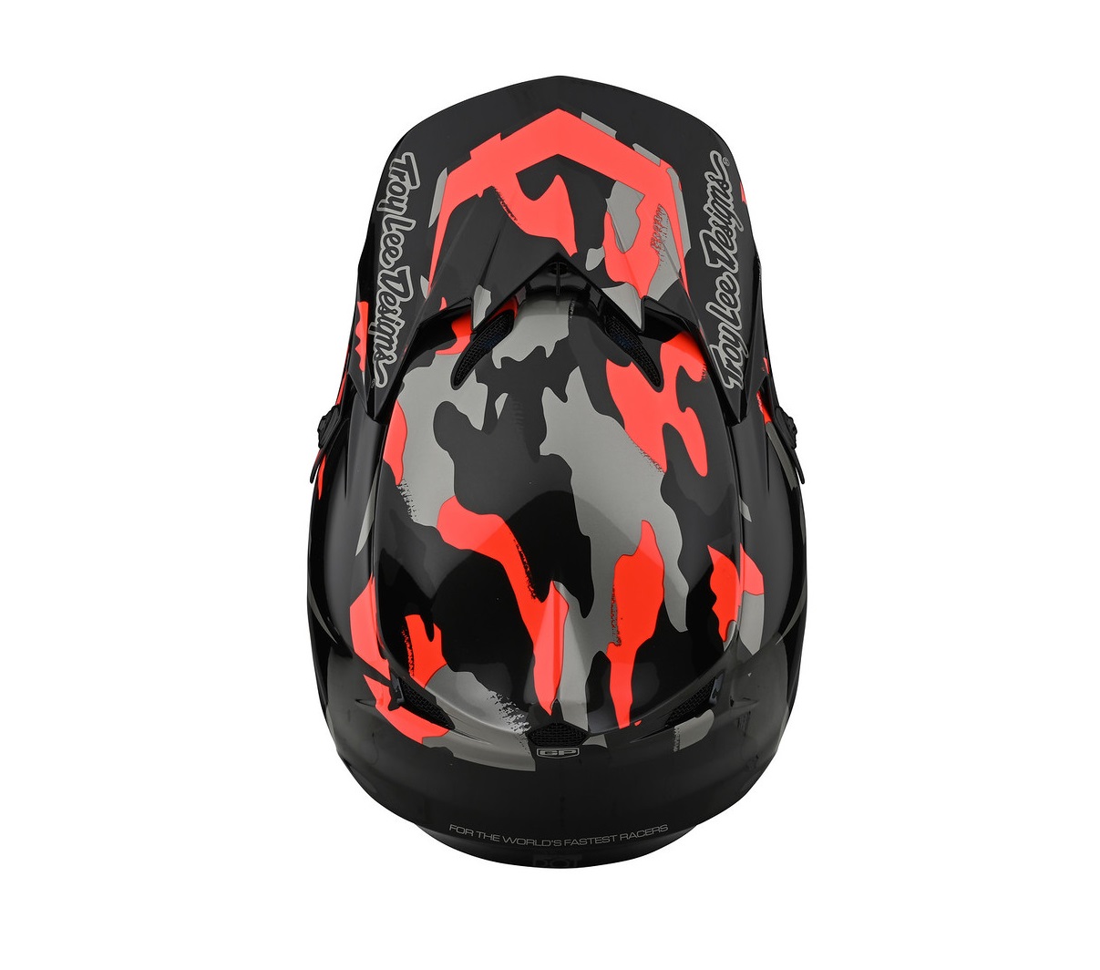 TROY LEE DESIGNS GP VISOR, OVERLOAD CAMO, BLACK/ROCKET RED, ONE SIZE TROY LEE DESIGNS GP VISOR, OVERLOAD CAMO, BLACK/ROCKET RED, ONE SIZE
