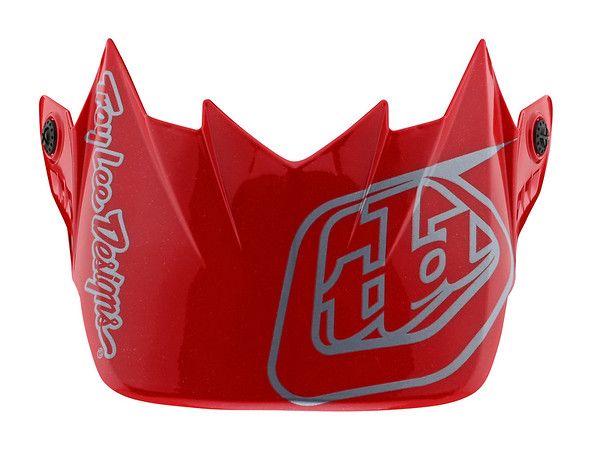 TROY LEE DESIGNS GP VISOR, SILHOUETTE, RED/SILVER, ONE SIZE TROY LEE DESIGNS GP VISOR, SILHOUETTE, RED/SILVER, ONE SIZE