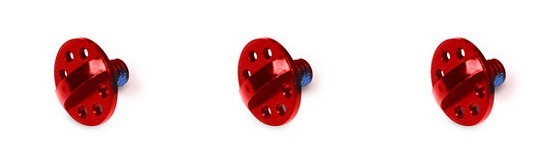 TROY LEE DESIGNS A1/A2 HELMET VISOR SCREW KIT, ALUMINIUM, RED (3 PCS.), ONE SIZE TROY LEE DESIGNS A1/A2 HELMET VISOR SCREW KIT, ALUMINIUM, RED (3 PCS.), ONE SIZE