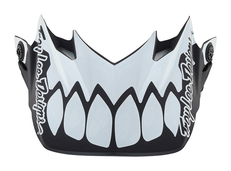 TROY LEE DESIGNS SE4 VISOR, SKULLY, WHITE, ONE SIZE TROY LEE DESIGNS SE4 VISOR, SKULLY, WHITE, ONE SIZE