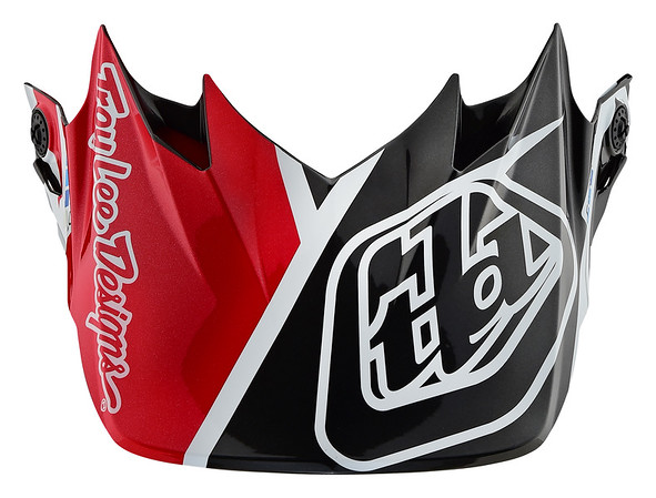 TROY LEE DESIGNS SE4 VISOR (CF), METRIC, BLACK/RED, ONE SIZE TROY LEE DESIGNS SE4 VISOR (CF), METRIC, BLACK/RED, ONE SIZE