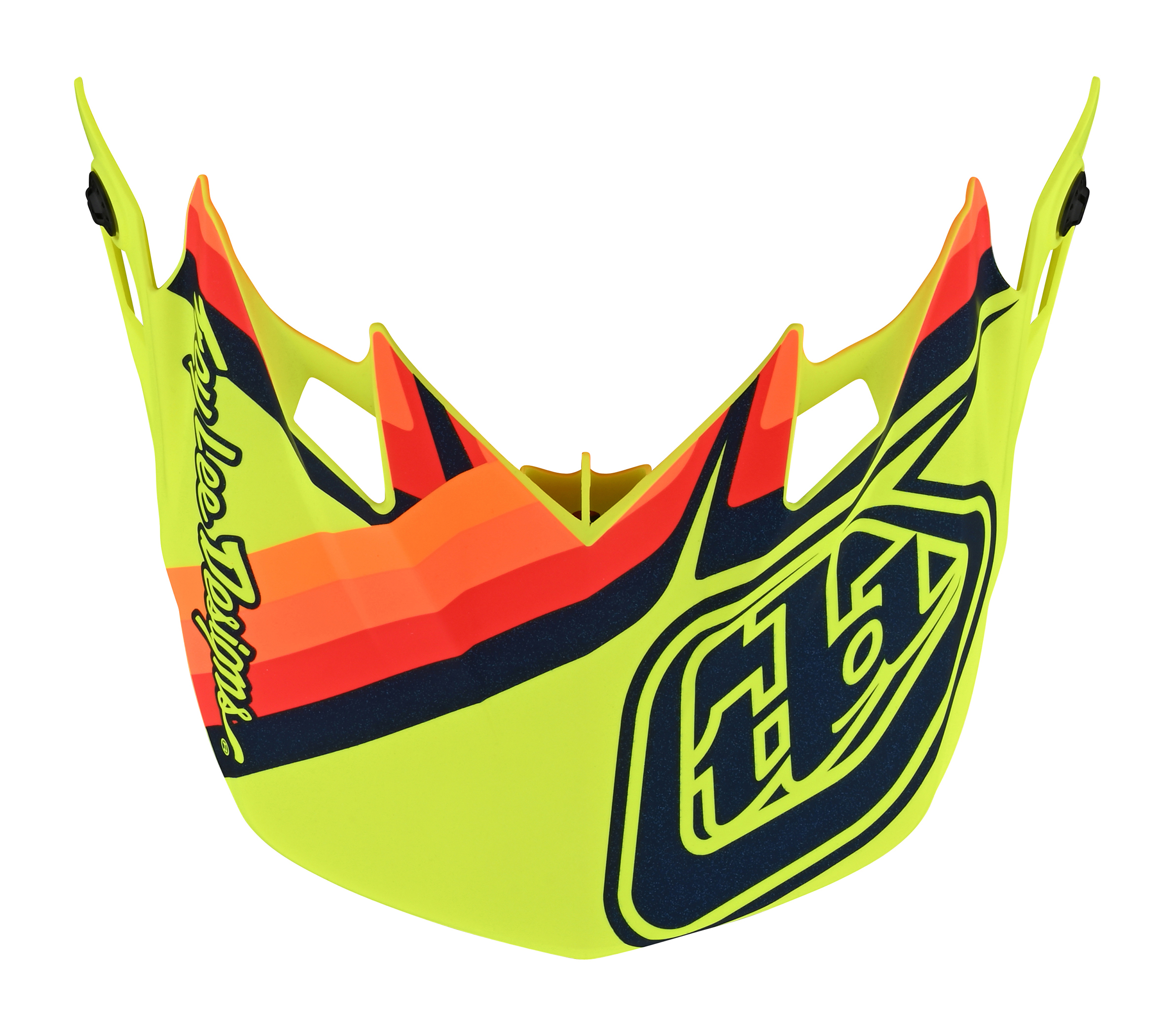 TROY LEE DESIGNS SE4 HELMET VISOR, WARPED, YELLOW, ONE SIZE