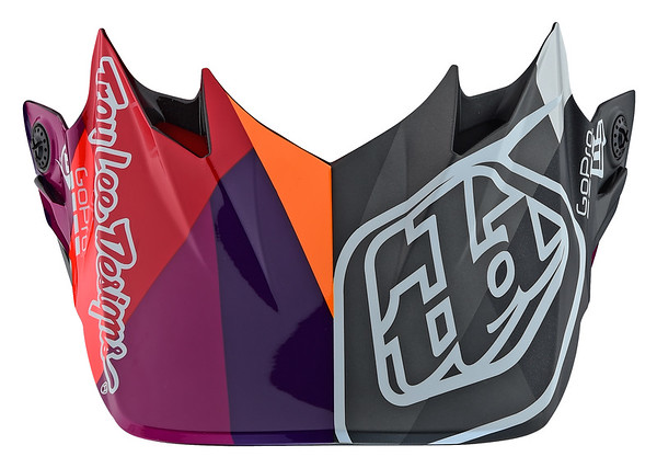 TROY LEE DESIGNS SE4 VISOR (CM), JET RED/YELLOW, ONE SIZE TROY LEE DESIGNS SE4 VISOR (CM), JET RED/YELLOW, ONE SIZE