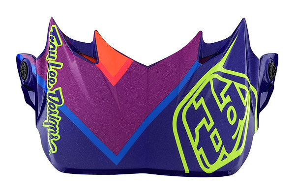 TROY LEE DESIGNS SE4 VISOR (PA), BETA, YELLOW/PURPLE, ONE SIZE TROY LEE DESIGNS SE4 VISOR (PA), BETA, YELLOW/PURPLE, ONE SIZE