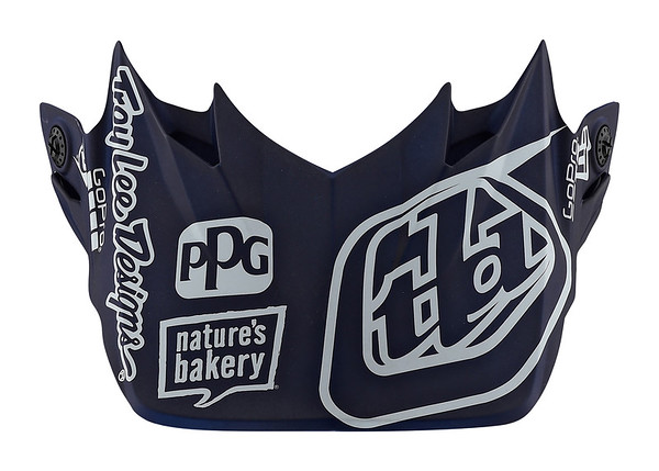 TROY LEE DESIGNS SE4 VISOR (CM), SILHOUETTE TEAM, NAVY/WHITE, ONE SIZE TROY LEE DESIGNS SE4 VISOR (CM), SILHOUETTE TEAM, NAVY/WHITE, ONE SIZE