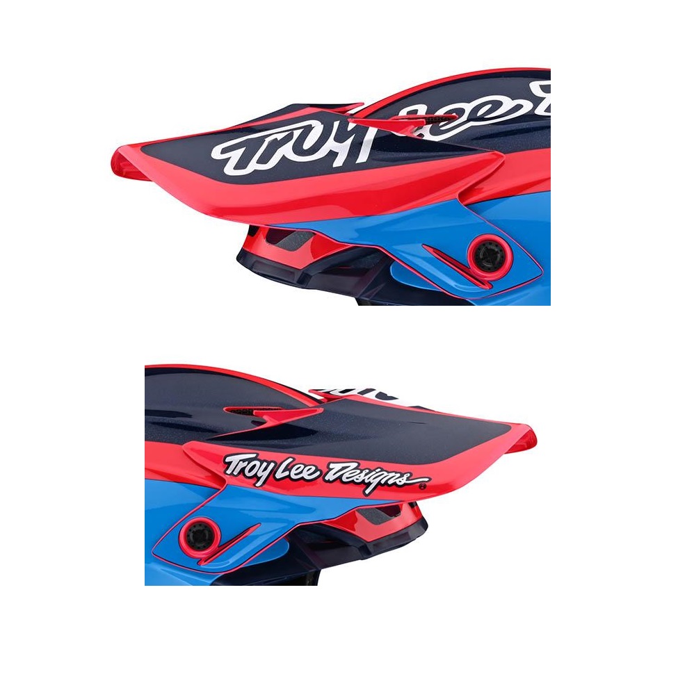 TROY LEE DESIGNS SE4 VISOR, CORSA, NAVY/CYAN, ONE SIZE TROY LEE DESIGNS SE4 VISOR, CORSA, NAVY/CYAN, ONE SIZE