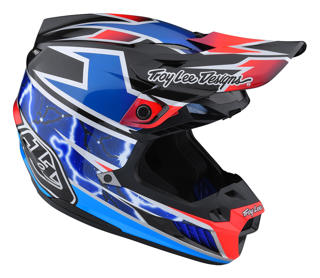 TROY LEE DESIGNS SE5 ECE COMPOSITE MIPS HELMET, LIGHTNING, BLUE, XXL | 62-63CM TROY LEE DESIGNS SE5 ECE COMPOSITE MIPS HELMET, LIGHTNING, BLUE, XXL | 62-63CM