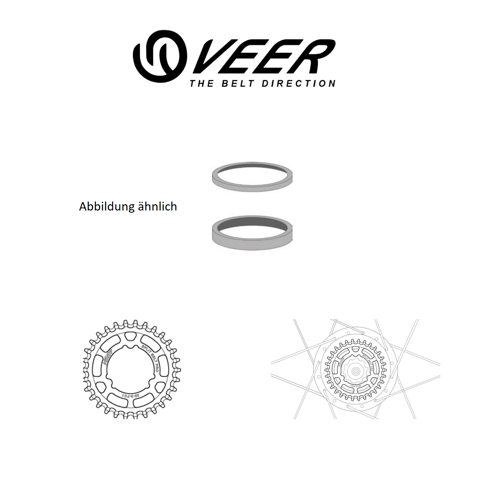 VEER SPLIT BELT™ HG FREEHUB SPACERS, 9 PIECES, 2MM-10MM WIDTH VEER SPLIT BELT™ HG FREEHUB SPACERS, 9 PIECES, 2MM-10MM WIDTH
