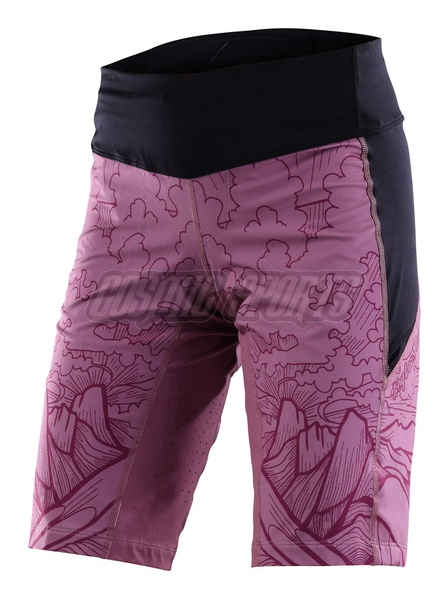 TROY LEE DESIGNS WOMENS LUXE SHORT SHELL, MICAYLA GATTO, ROSEWOOD, S TROY LEE DESIGNS WOMENS LUXE SHORT SHELL, MICAYLA GATTO, ROSEWOOD, S